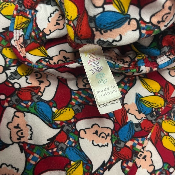 Nwot rare Santa OS LULAROE leggings - Picture 7 of 7